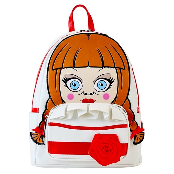 Loungefly The Conjuring Annabelle Doll Face Cosplay Mini Backpack - Picture 1 of 5